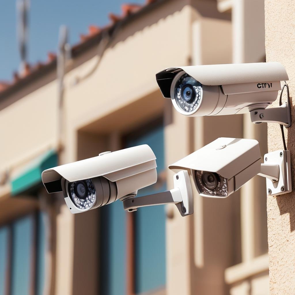 Image of Three CCTV Cameras